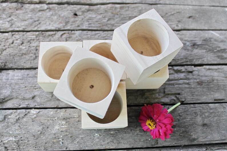 65 Mm Square Unfinished Wooden Box Without Lid Natural Etsy