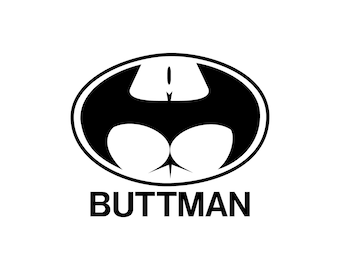 Buttman Vinyl Decal: Weatherproof Car Sticker