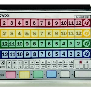 Printable Quixx Score Sheets Quixx Score Card Download Quixx - Etsy