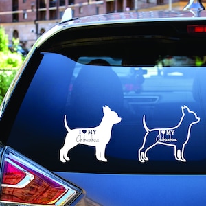 I love my dog car decal, window decal, window sticker, dog sticker.
