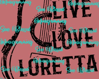 Live love Loretta png. Very nice