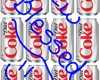Diet cola cans, png great color. 2 different versions for one price