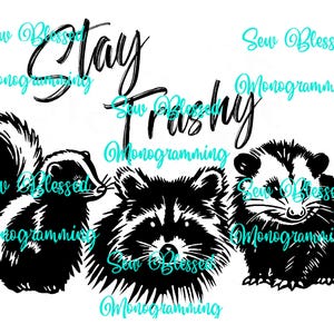 Stay trashy png super cute animals