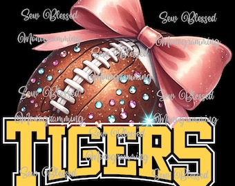 Tigers flag football png, super cute!