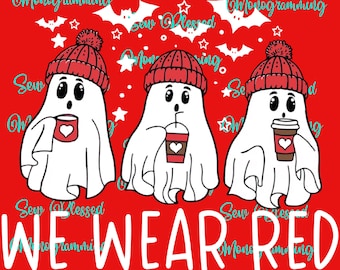 In October we wear red dyslexia awareness png