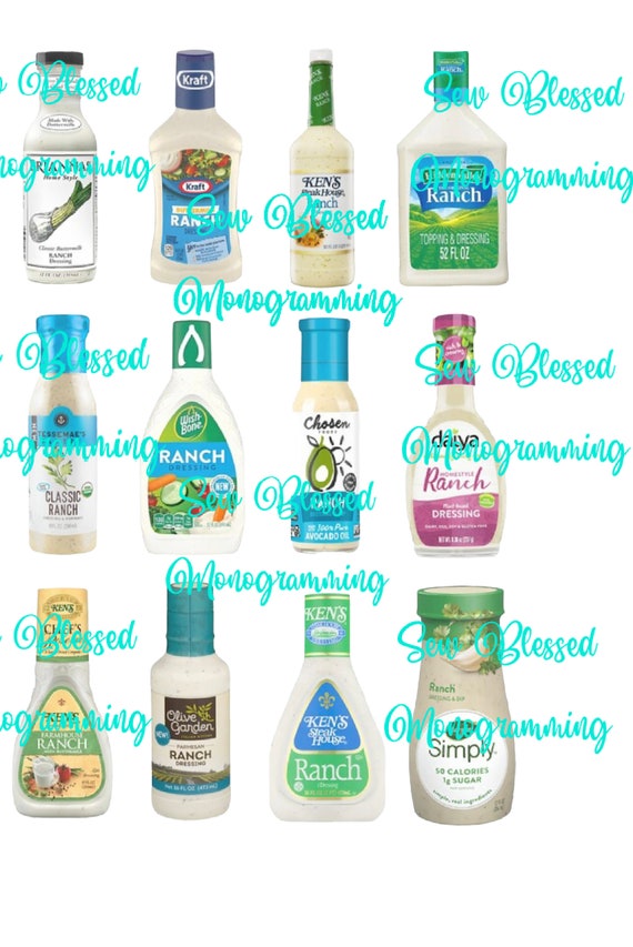 Ranch Bottles, All Kinds, Png, Ranch on Everything - Etsy