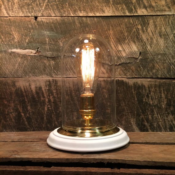 glass dome table lamp