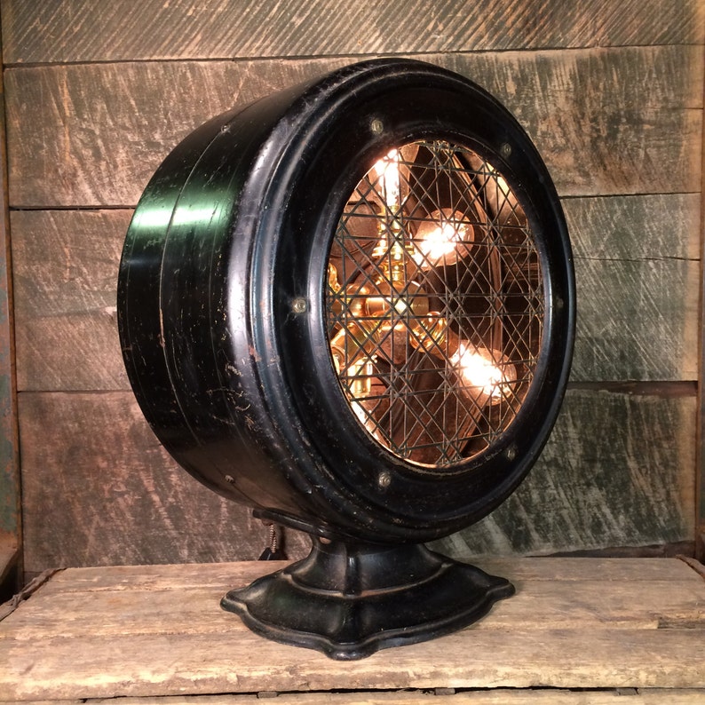 Antique Atwater Kent type F Radio Speaker Upcycled Table Lamp