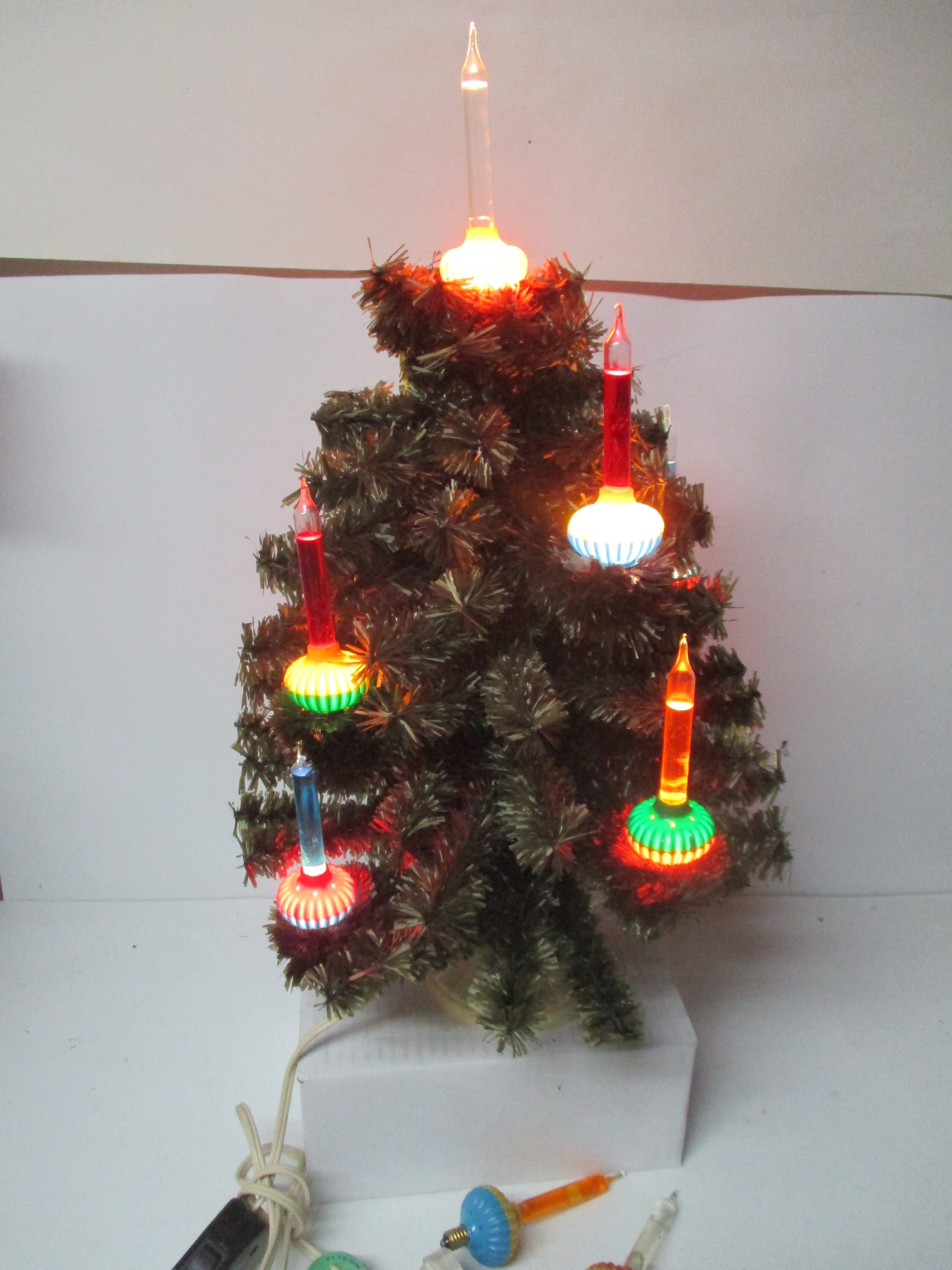 Old 9 Light C 6 NOMA Bubble Light Tree W Original Lights Etsy