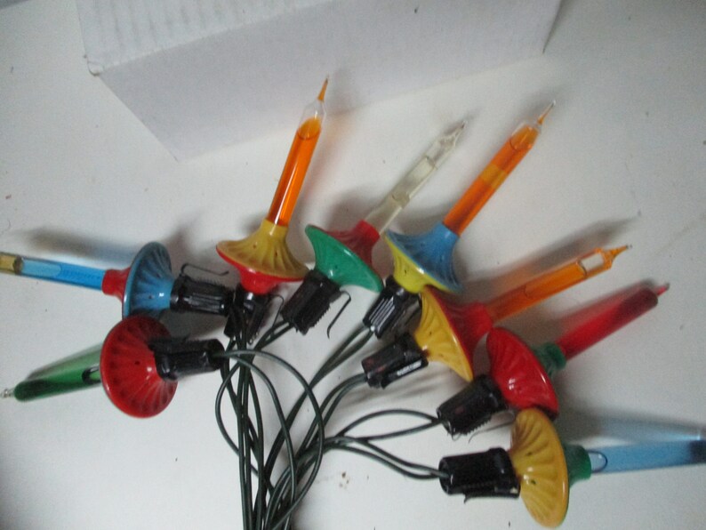 8 Old C6 Noma Electric Co Flying Saucer Flat Bubble Lights W Etsy Canada