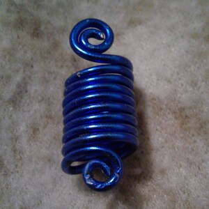 Eye of Horus Black Spiral Dread Lock Coil Bead