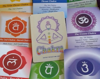 Tarjetas de conocimiento de chakras, Tarjetas de chakras,