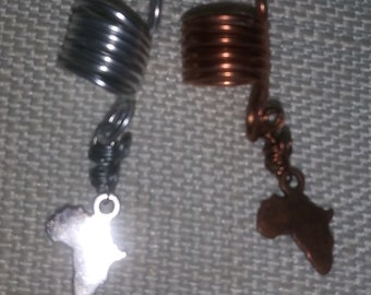 Afrika hanger dreadlock sieraden, loc sieraden, vlecht en twist sieraden, haaraccessoires