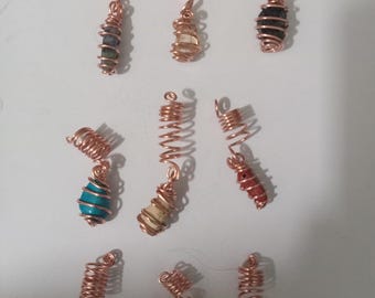 gemstone dreadloc jewelry gemstone loc jewelry crystal loc jewelry for hair crystal braid charms gemstone hair charms hair coil hair berrets
