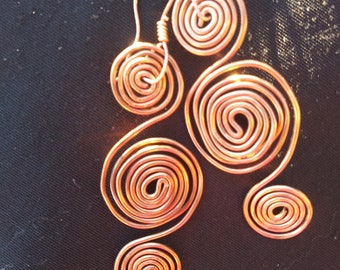 Copper earrings