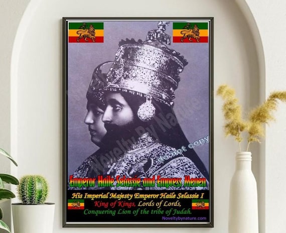 Rasta Posters, Jah Rastafari Artwork Prints Posters, Selassie I
