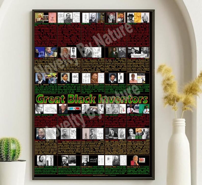 Black Inventors Poster Black History Poster Ben Bey, George Washington ...