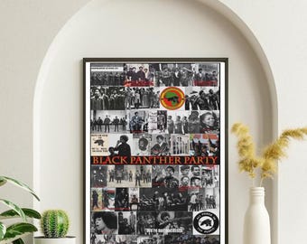 BlacK Panther Party Poster, Black History Poster, Black Power Poster, Black Panthers