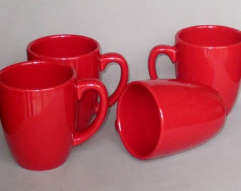 red coffee mug etsy