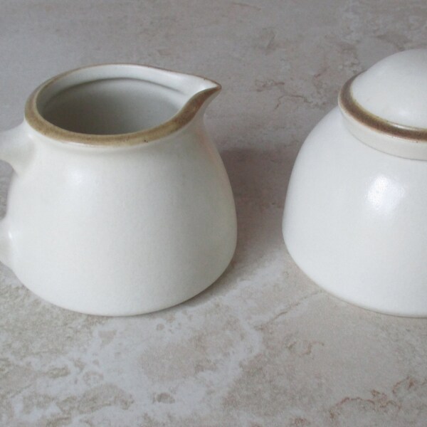 Stoneware Sugar and Creamer Etsy
