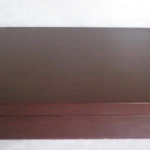 flatware case wood silverware box wooden flatware storage box 12 place sets 1960s 14.5x10.5x3in &quot;flatware chest for 12&quot;