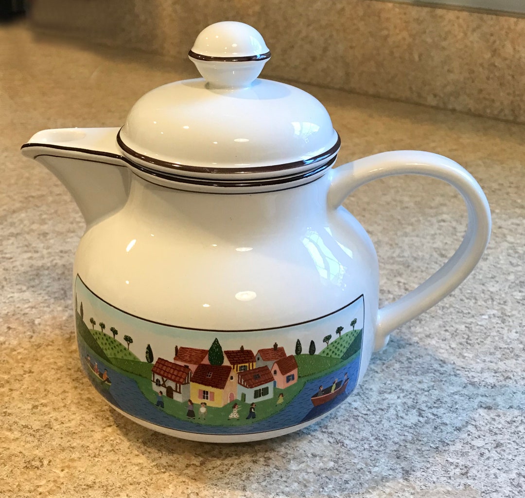 Villeroy & Boch Naif Teapot Tea Pot and Lid Laplau Village Etsy