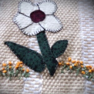 Flower Kitchen Towel Handmade Linens, Gift for Her