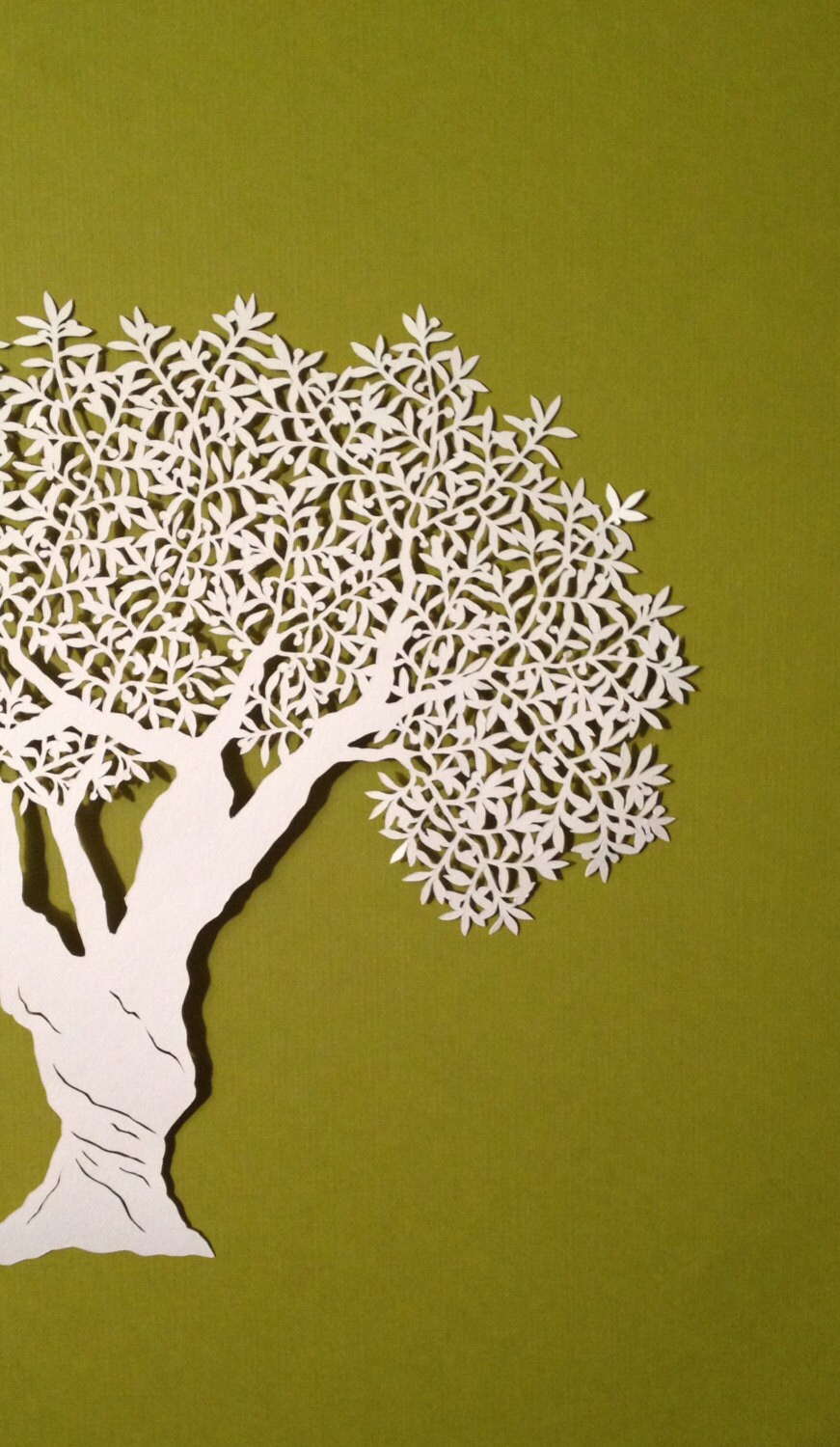 Tree Paper Art Etsy