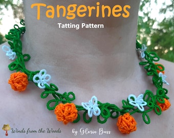 Collar Mandarinas - Patrón Frivolité