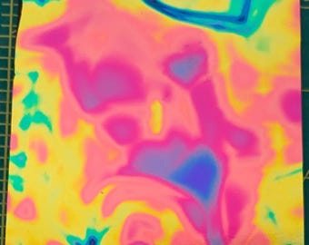 96 COE CBS green magenta dichroic Fusion thin black Spectrum glass fusible