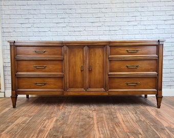 Item #316 Customizable Mid-century Neoclassical Dresser / Buffet / tv stand (Refurbished finish or Custom Color)