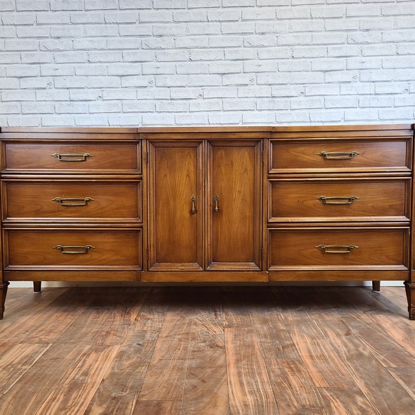 Item #316 Customizable Mid-century Neoclassical Dresser / Buffet / tv stand (Refurbished finish or Custom Color)