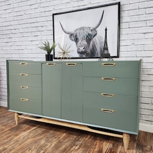 Custom to order midcentury modern dresser image 6