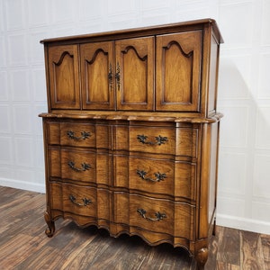 Item 302 French Provincial Chest / Armoire Refurbished Original finish or Custom color image 1