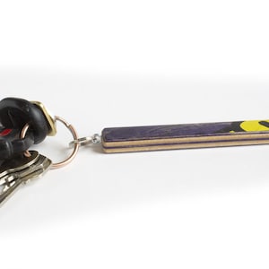 Recycled Skateboard Keychain