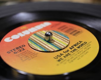 Record Adapter made from recycled Skateboards / 45 rpm album