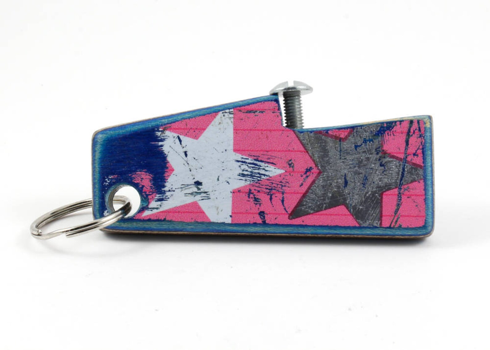 Recycled Skateboard Bottle Opener Keychain Etsy