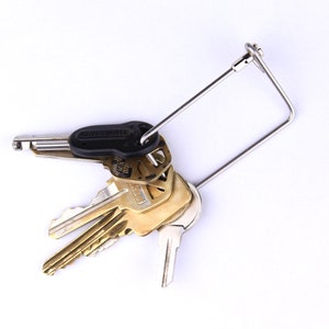 Recycled Bicycle Spoke Keyring / Keychain for cyclist
