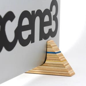 MacBook Vertical Laptop Stand made from Recycled Skateboards