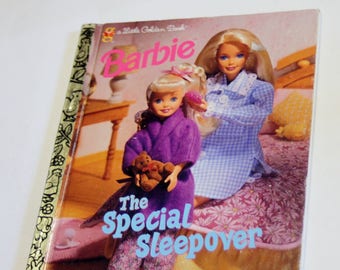 My Little Golden Book "Barbie The Special Sleepover" First Edition (1997)