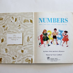 Little Golden Book numbers Children's Book - Etsy