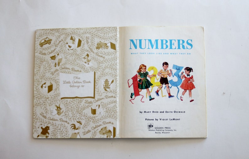 Little Golden Book numbers Children's Book - Etsy