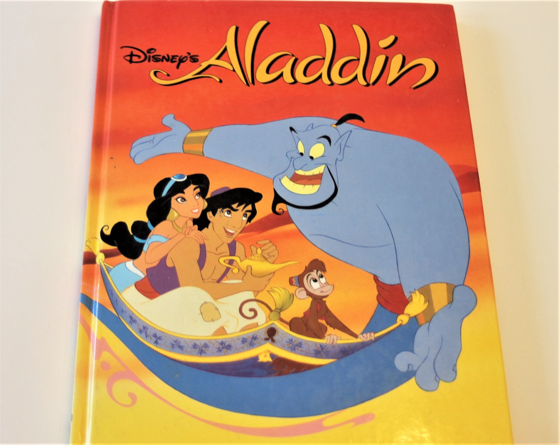 Disney's Aladdin Book Adapted by Don Ferguson Copyright 1992 Children's  Storybook -  Italia