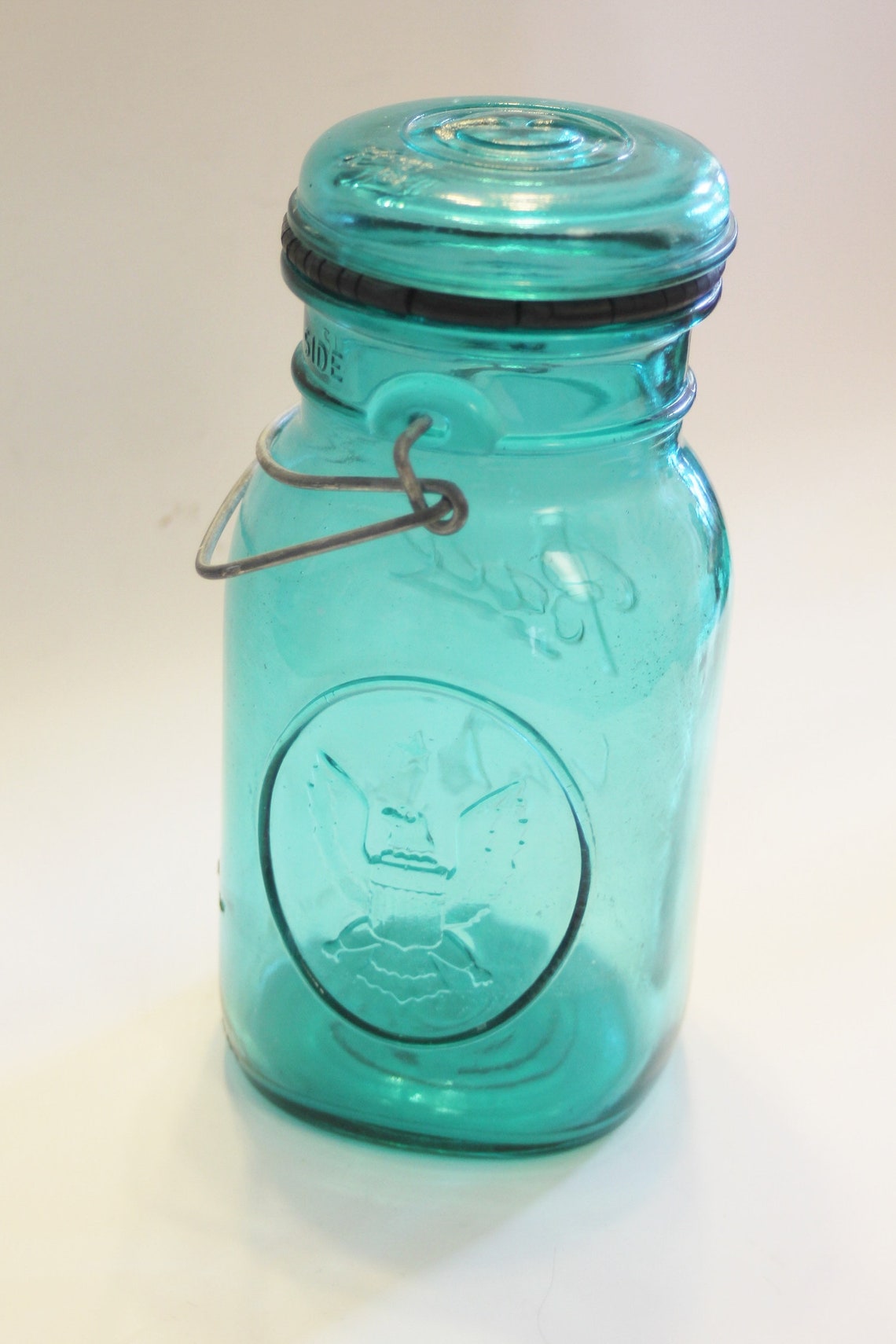 Ball Ideal Aqua Blue/teal Colored Canning Jar one Quart Size Etsy