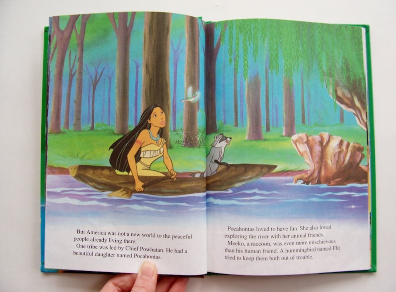 Disney's Pocahontas Book From Disney's Wonderful World Etsy