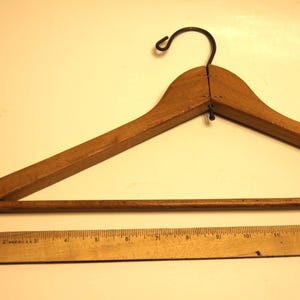 Vintage Hanger - 18.5&quot;  Wooden Suit Hanger