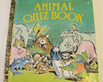 Little Golden Book: Animal Quiz Book - Children's Book Story Book, Reading