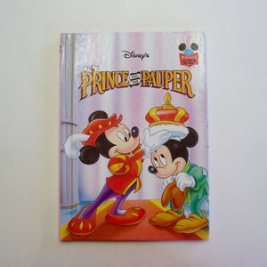 Disney&#39;s The Prince and the Pauper with Mickey Mouse Disney&#39;s Wonderful World of Reading Hardbound book, Children&#39;s Book, Story, Disney Book