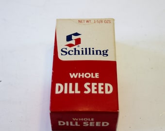 Vintage Box of Schilling Whole Dill Seed (UNOPENED)