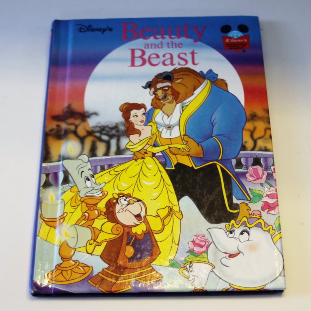 Disney's "beauty and the Beast" Children's Book, Vintage Book, Disney ...